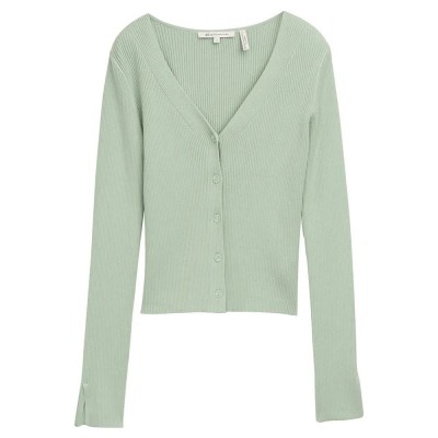 жилетка,дамски,пуловери,дамски,плетени,дрехи,tom,tailor,knit,rib,cardigan,green,(fresh,mint,green)