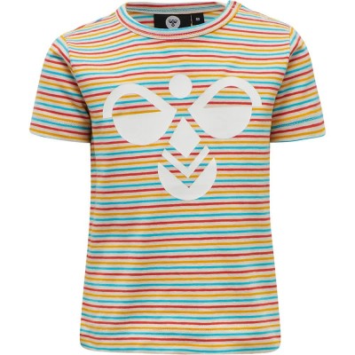 тениска,детски,тениски,hummel,alex,short,sleeve,t,shirt,multicolor,(white,asparagus)