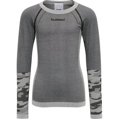 тениска,детски,тениски,hummel,max,seamless,long,sleeve,t,shirt,grey,(medium,melange)