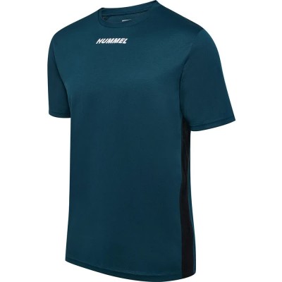 тениска,мъжки,тениски,hummel,multi,pl,short,sleeve,t,shirt,reflecting,pond,(blue)