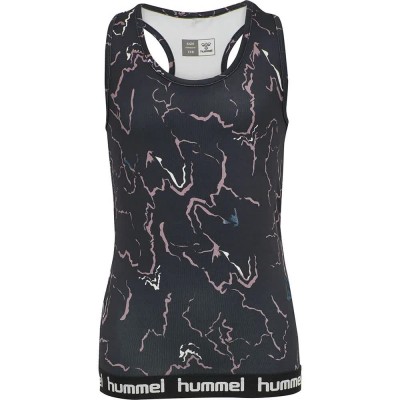 тениска,детски,тениски,hummel,nanna,sleeveless,t,shirt,caviar,twilight,mauve,(black,grey)