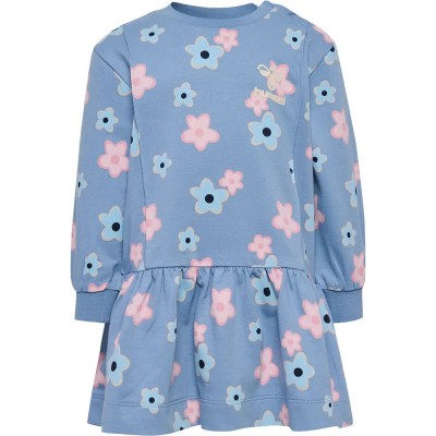 рокля,детски,поли,и,рокли,hummel,rinna,long,sleeve,dress,blue,(faded,denim)