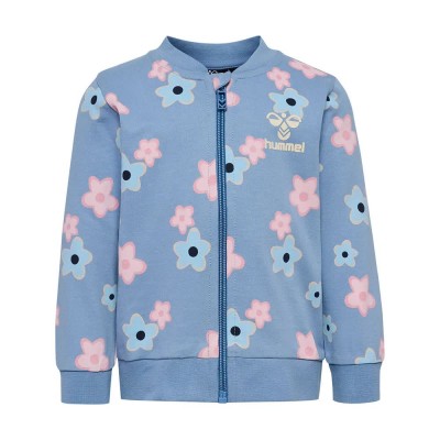 блуза,детски,блузи,hummel,rinna,full,zip,sweatshirt,blue,(faded,denim)