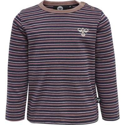 тениска,детски,тениски,hummel,silver,long,sleeve,t,shirt,blue,purple,(rose,taupe)