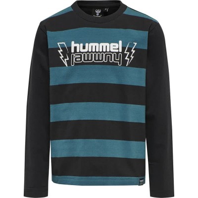 тениска,детски,тениски,hummel,volt,long,sleeve,t,shirt,black,(blue,coral)