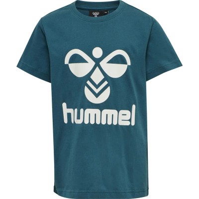 тениска,детски,тениски,hummel,tres,short,sleeve,t,shirt,blue,sapphire,marshmallow,(blue)