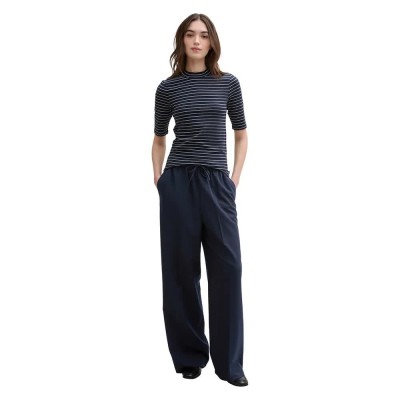 панталони,дамски,панталони,tom,tailor,wide,leg,pants,sky,captain,blue,(blue)