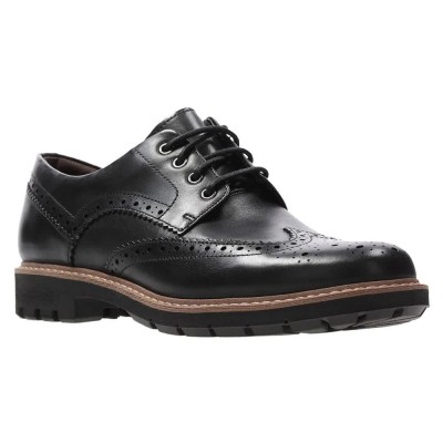 обувки,мъжки,обувки,clarks,shoes,batcombe,wing,shoes,black,leather,(black)