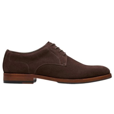 обувки,мъжки,обувки,clarks,shoes,craft,james,tie,shoes,brown,(dark,brown,suede)
