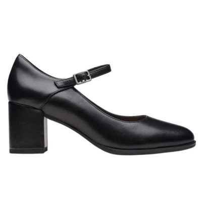 обувки,дамски,обувки,clarks,shoes,freva55,strap,heel,shoes,black