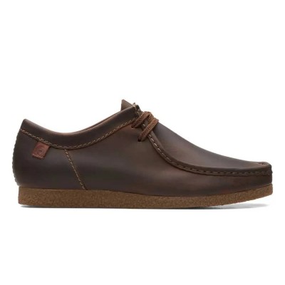 обувки,мъжки,обувки,clarks,shoes,shacre,ii,run,shoes,brown,(beeswax,leather)