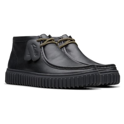 обувки,мъжки,боти,clarks,shoes,torhill,hi,boots,black,leather,(black)