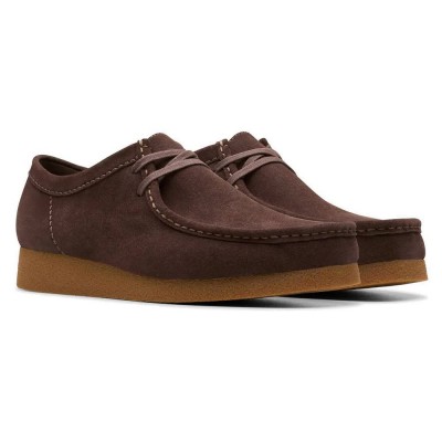 обувки,мъжки,обувки,clarks,shoes,wallabee,evo,shoes,brown,(dark,brown,suede)