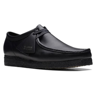 обувки,мъжки,обувки,clarks,shoes,wallabee,shoes,black,(black,leather)