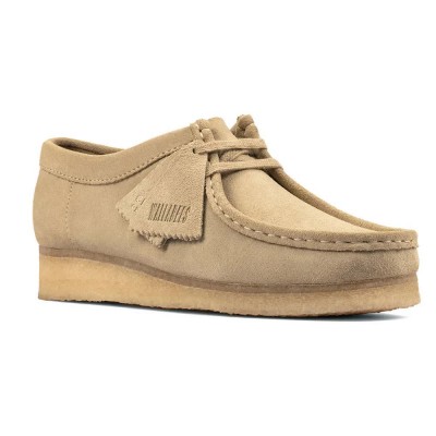 обувки,мъжки,обувки,дамски,обувки,clarks,shoes,wallabee,boat,shoes,beige,(maple,suede)
