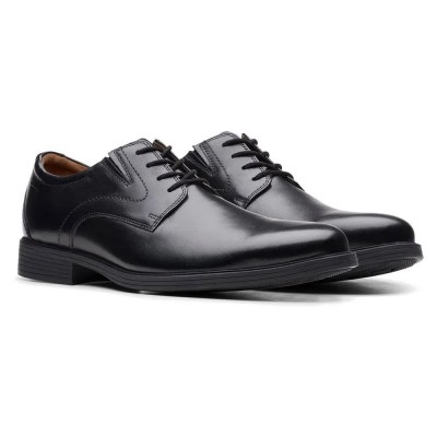обувки,мъжки,обувки,clarks,shoes,whiddon,plain,shoes,black,(black,leather)