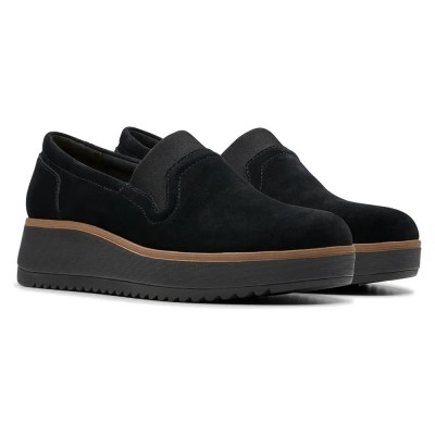 обувки,дамски,обувки,clarks,shoes,zylah,sky,shoes,black,(black,suede)