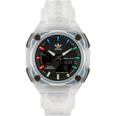 часовник,часовници,adidas,aost23,45,mm,watch,transparent,black,mineral,(clear)