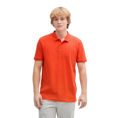 мъжки,блузи,с,яка,tom,tailor,basic,short,sleeve,polo,deep,fiery,orange,(orange)