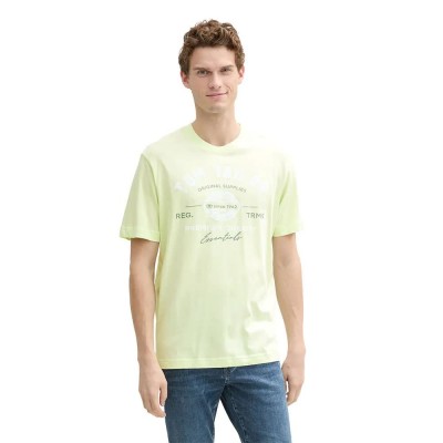 тениска,мъжки,тениски,дамски,тениски,tom,tailor,1037735,logo,short,sleeve,t,shirt,yellow,(lime,cream,green)