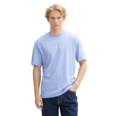 тениска,мъжки,тениски,tom,tailor,relaxed,printed,short,sleeve,t,shirt,brunnera,blue,(blue)