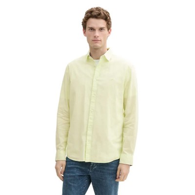 риза,с,дълъг,ръкав,мъжки,ризи,tom,tailor,1045087,long,sleeve,shirt,lime,cream,green,(yellow)