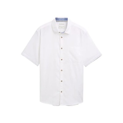 риза,с,къс,ръкав,мъжки,ризи,tom,tailor,1045098,short,sleeve,shirt,white