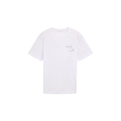 тениска,мъжки,тениски,tom,tailor,1046794,print,short,sleeve,t,shirt,white
