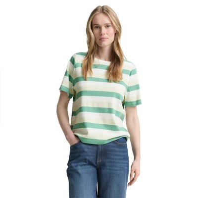 тениска,мъжки,тениски,дамски,тениски,tom,tailor,cotton,boxy,crew,neck,short,sleeve,t,shirt,green,(green,mint,stripe)