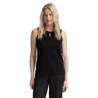 тениска,дамски,тениски,tom,tailor,fabric,mix,crew,neck,sleeveless,t,shirt,black,(deep,black)