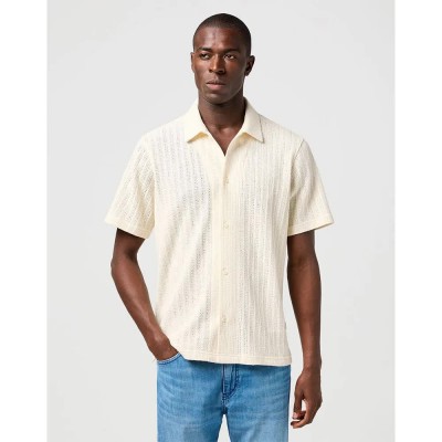 риза,с,къс,ръкав,дамски,ризи,мъжки,ризи,wrangler,112363553,short,sleeve,shirt,beige,(natural)