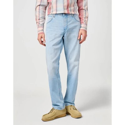 дънки,мъжки,панталони,wrangler,greensboro,5,pocket,regular,fit,jeans,blue