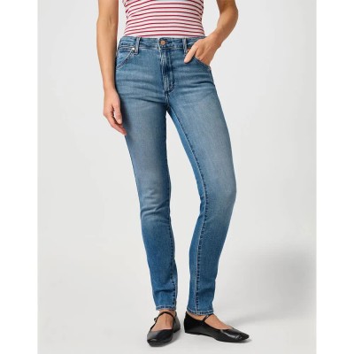 дънки,дамски,панталони,wrangler,piper,5,pocket,slim,fit,jeans,blue