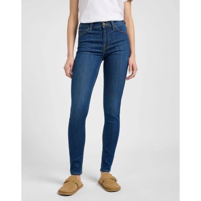 дънки,дамски,панталони,lee,scarlett,skinny,fit,high,waist,jeans,blue