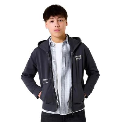 блуза,детски,блузи,garcia,h53467,full,zip,sweatshirt,caviar,(black)