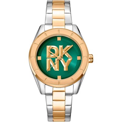 часовник,часовници,dkny,chambers,midi,34,mm,watch,silver,grey,yellow,gold,bottle,green,mineral,(golden)