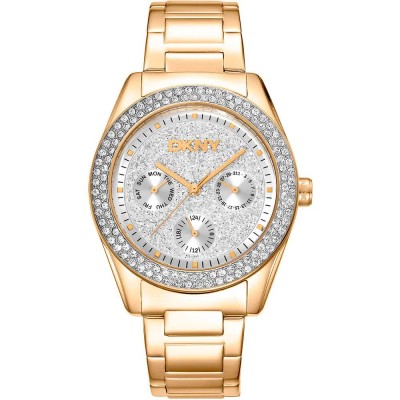 часовник,часовници,dkny,chambers,multi,glitz,36,mm,watch,yellow,gold,glitter,silver,grey,mineral,(golden)