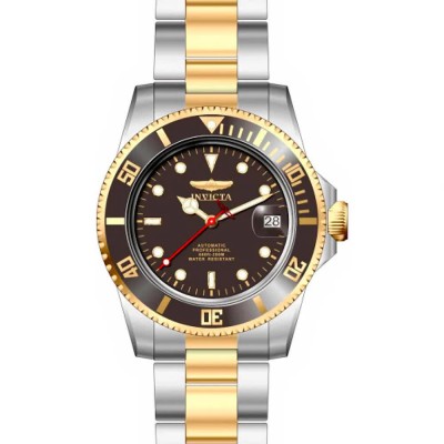 часовник,часовници,invicta,pro,diver,40,mm,watch,silver,grey,yellow,gold,metal,black,hardlex,(golden)
