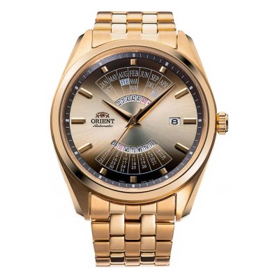 часовник,часовници,orient,watches,contemporary,multi,year,calendar,43,mm,watch,golden