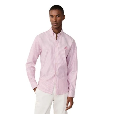 риза,с,дълъг,ръкав,дамски,ризи,мъжки,ризи,façonnable,cl,bd,bi,oxf,strp,long,sleeve,shirt,pink,(salsa,red)