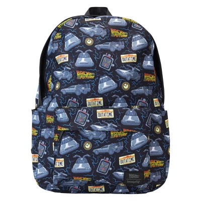 раница,раници,loungefly,back,to,the,future,backpack,multicolor,(blue)