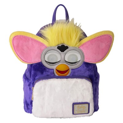 раница,раници,loungefly,furby,backpack,purple