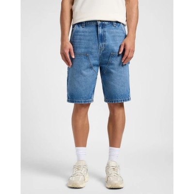къси,панталони,мъжки,панталони,lee,dbl,knee,carpenter,denim,shorts,blue