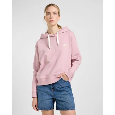 суичър,дамски,блузи,lee,essential,hoodie,soft,mauve,(pink)