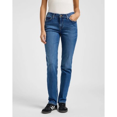 дънки,дамски,панталони,lee,marion,straight,fit,jeans,blue,(hyper,mid)
