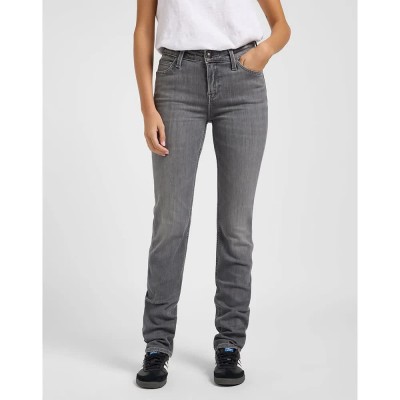 дънки,дамски,панталони,lee,marion,straight,fit,jeans,aged,silver,(grey)