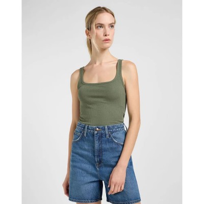 тениска,дамски,тениски,lee,square,sleeveless,t,shirt,green,(olive,grove)