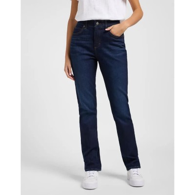 дънки,дамски,панталони,lee,ulc,straight,fit,jeans,main,thrill,(blue)