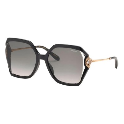 слънчеви,очила,слънчеви,очила,chopard,sch407s,geometric,woman,sunglasses,total,shiny,black,(black)