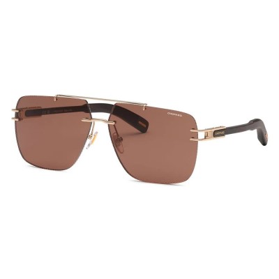 слънчеви,очила,слънчеви,очила,chopard,schl78,geometric,sunglasses,shiny,total,rose,gold,(brown)